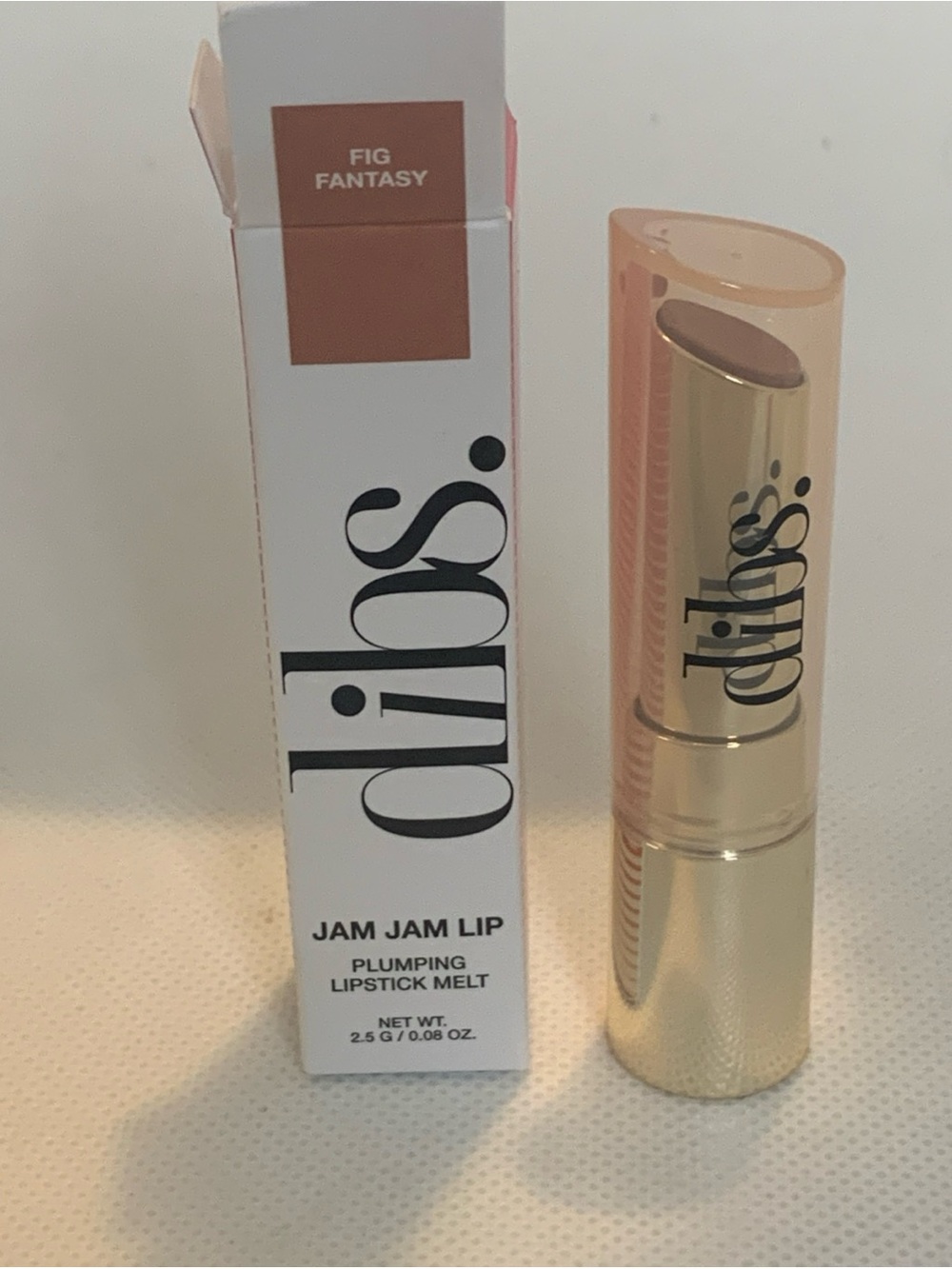 Dibs Jam Jam Lip Plumping Lipstick Melt in Fig Fantasy - NIB .08 Oz